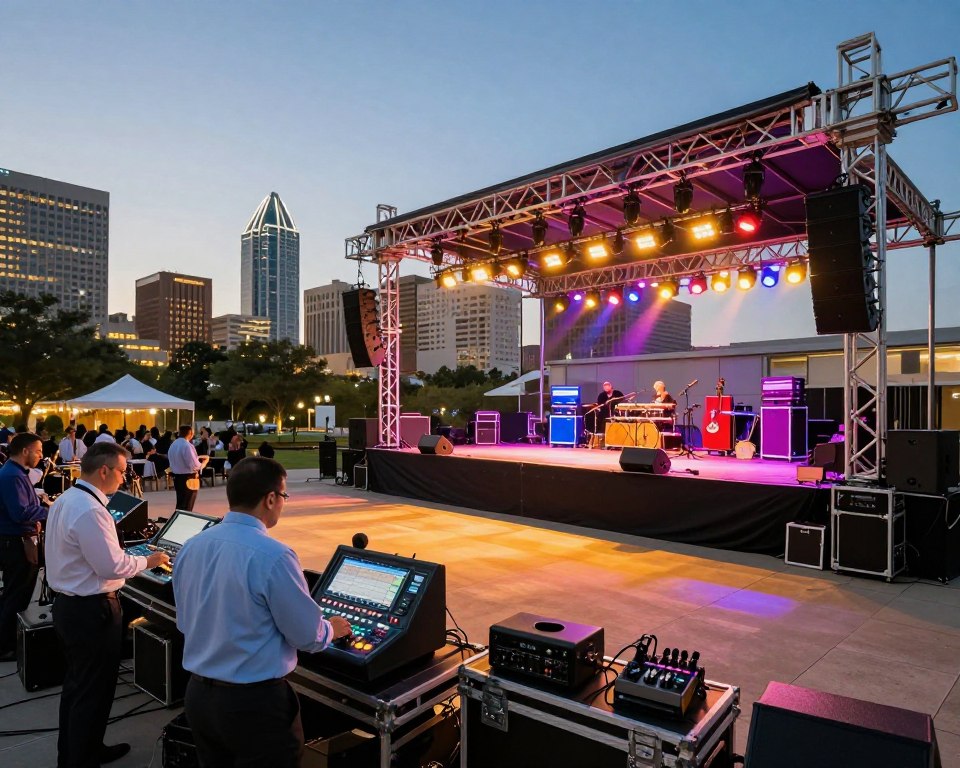 Band Stage Rental Houston